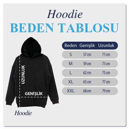 Kişiye Özel Fotoğraf Nakışlı Kapüşonlu (Hoodie)