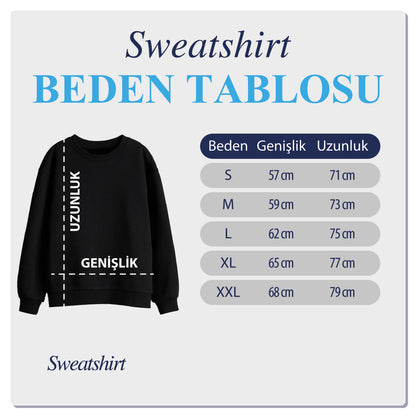 Kişiye Özel Fotoğraf Nakışlı Sweatshırt