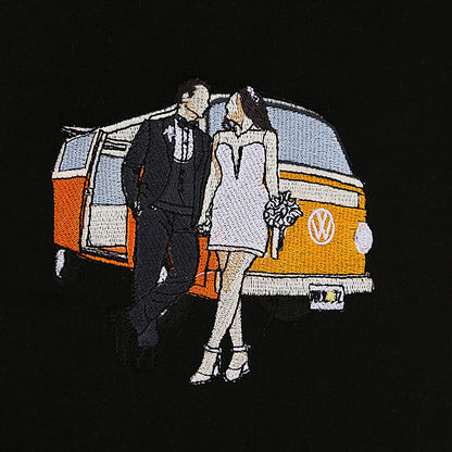 Kişiye Özel Fotoğraf Nakışlı Sweatshırt