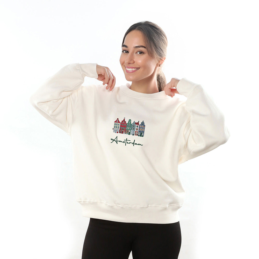 Kişiye Özel Fotoğraf Nakışlı Sweatshırt