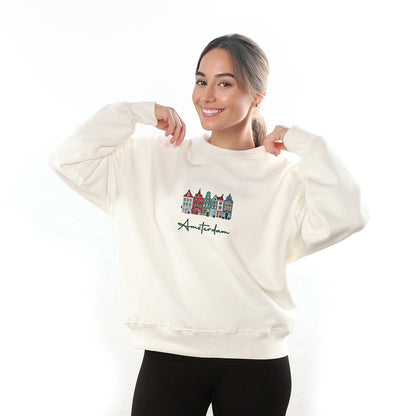 Kişiye Özel Fotoğraf Nakışlı Sweatshırt